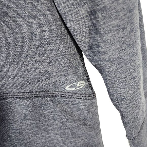 Champion Duo Dry  Charcoal Gray / Black Top Hi-Low Hem Sweatshirt - Picture 2 of 6